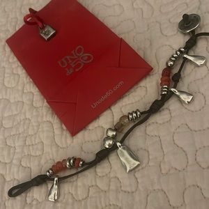 Uno de 50 Orange Beaded Bracelet